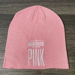 Beefeater London Gin Strawberry Pink Beanie Womens Mens Hat Promotional Rare NEW